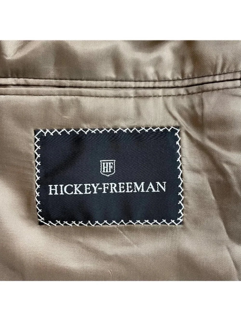 NEW Hickey Freeman Men's Tweed 2-Button Blazer Beige/Green Plaid • 40S US_5